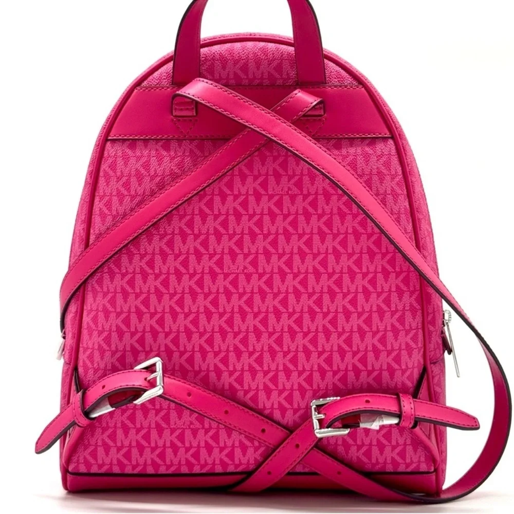 Michael Kors Medium Rhea Zip Backpack - Dragonfruit
